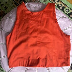 Girlfriend Collective Red Orange Sports Bra